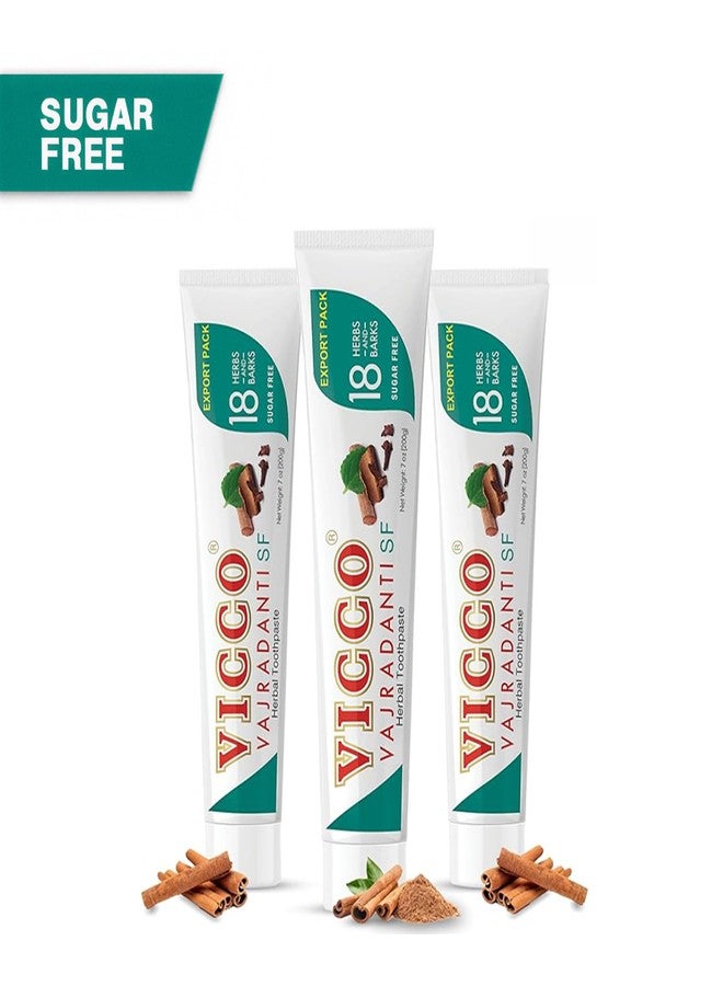 Vicco Vajradanti Sugar-Free Ayurvedic Herbal Toothpaste - 70 Year Legacy of Ayurveda, with 18 Ayurvedic Herbs & Barks, Fluoride-Free, Vegan - 7 oz (3 Pack - Image 2