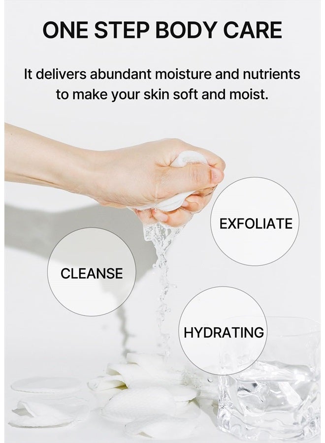 celimax Ji.Woo.Gae ONE STEP Body Brightening Pad | وسادة تقشير للجسم، للإبط، تحت الإبط، الركبة والكوع، بالشاي الأخضر والكمأة البيضاء، 110 مل (60 وسادة) - Image 4