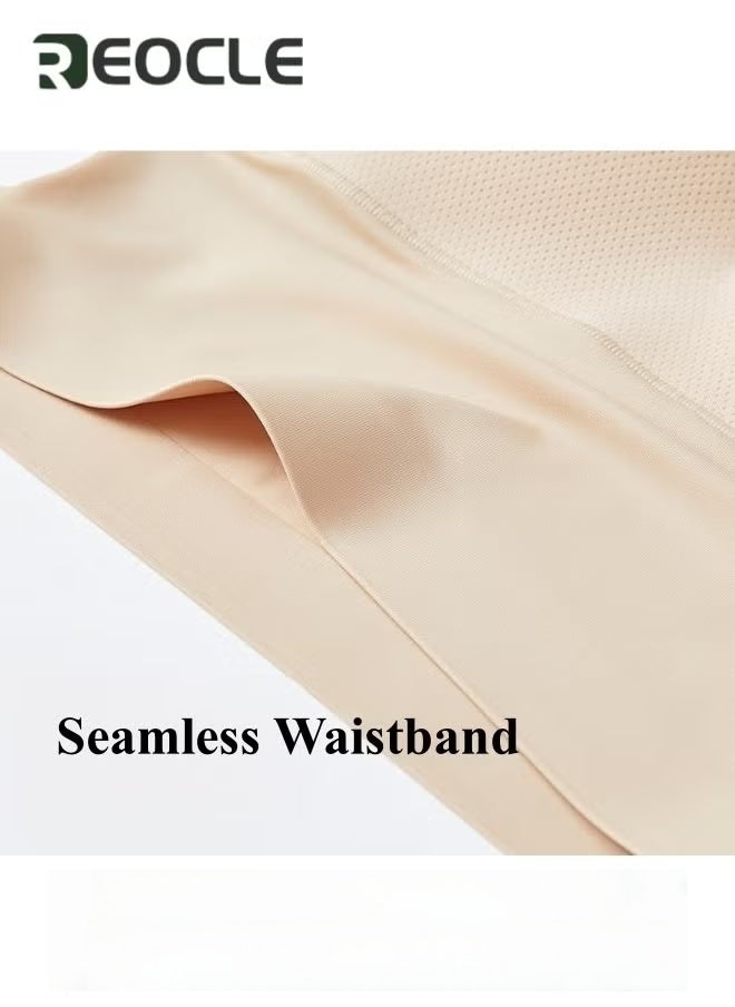 REOCLE Women's High Waisted Shapewear Body Shaper Shorts Lifting Panties Thigh Slimmer Shapewear Waist Trainer Seamless Shaping Boyshorts Panties - Image 3