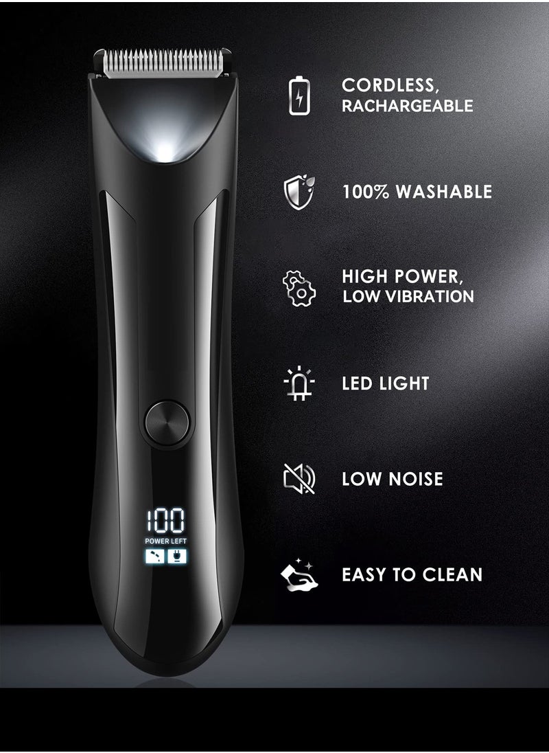 infino Electric Hair Clipper, Full Body Trimmer, Waterproof Shaver with Stainless Steel Blades, IPX5 Washable, Suitable for Adults, Rubber Black, with Sensitive Area Support  - Image 3