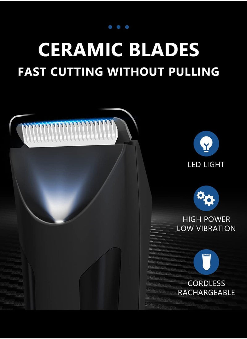 infino Electric Hair Clipper, Full Body Trimmer, Waterproof Shaver with Stainless Steel Blades, IPX5 Washable, Suitable for Adults, Rubber Black, with Sensitive Area Support  - Image 2