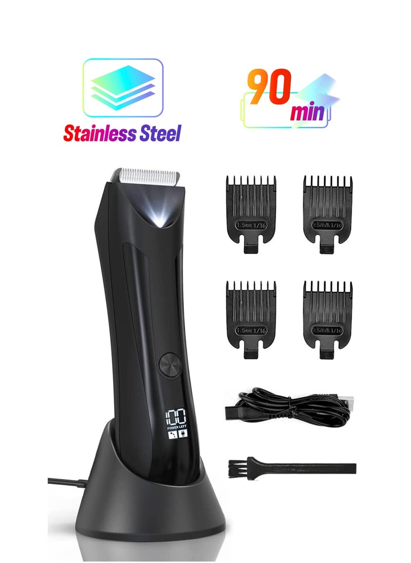 infino Electric Hair Clipper, Full Body Trimmer, Waterproof Shaver with Stainless Steel Blades, IPX5 Washable, Suitable for Adults, Rubber Black, with Sensitive Area Support  - Image 1