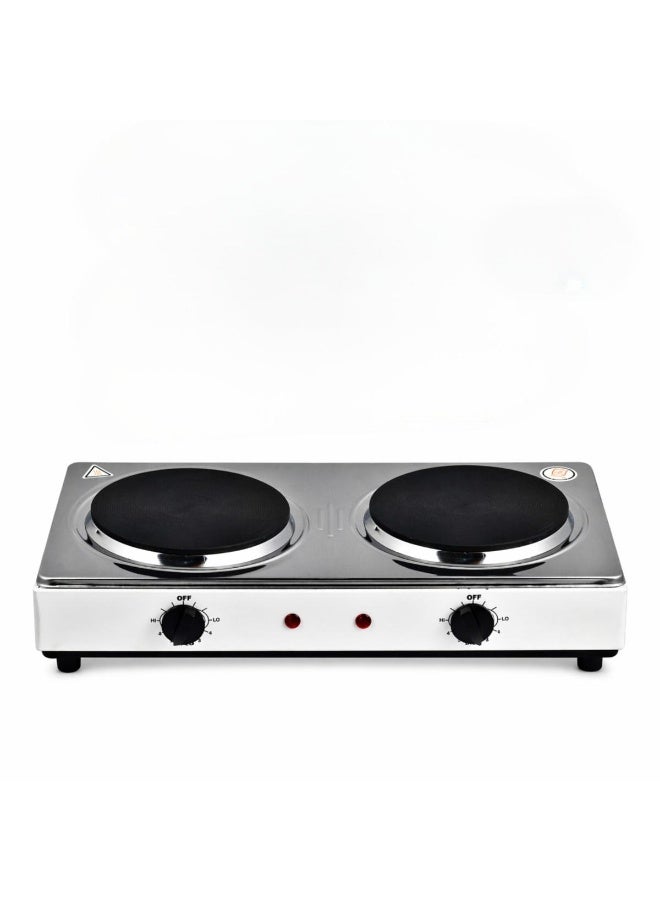 Tradeo 2000W Double Burner Stone Electric Stove - Image 1