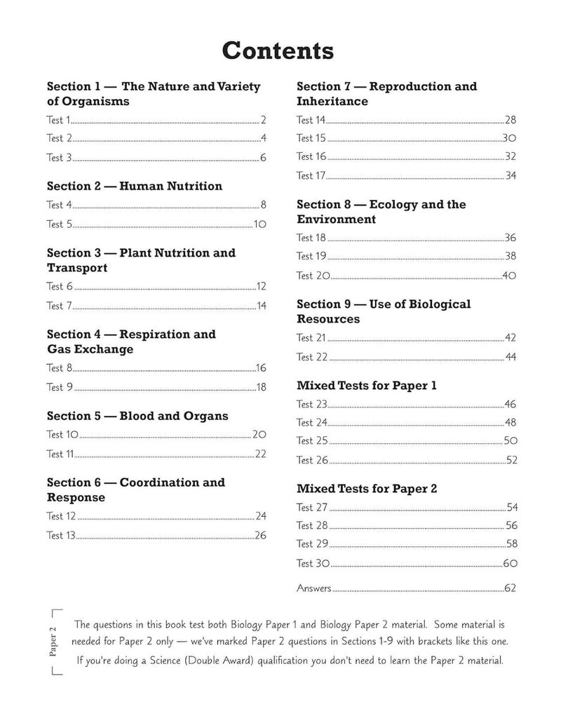 Grade 9-1 Edexcel International GCSE Biology: 10-Minute Tests (with answers) - Image 3