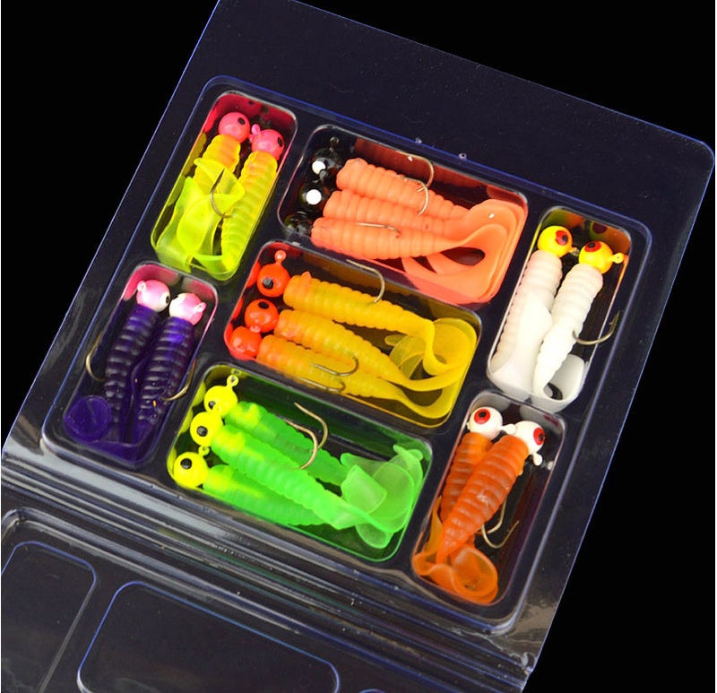 Classic Luya Bait Set Freshwater Seawater False Bait Cushion Sequin Soft Bait Wholesale Thunderfrog Mino Fish Bait(11 pieces of Paragraph A) - Image 4