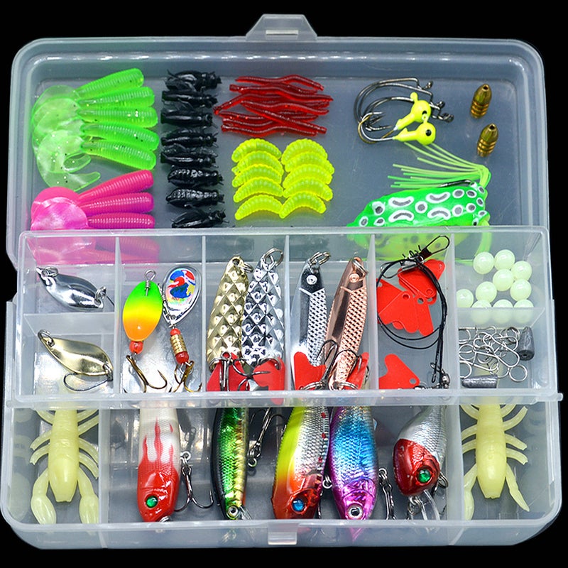 Classic Luya Bait Set Freshwater Seawater False Bait Cushion Sequin Soft Bait Wholesale Thunderfrog Mino Fish Bait(11 pieces of Paragraph A) - Image 2