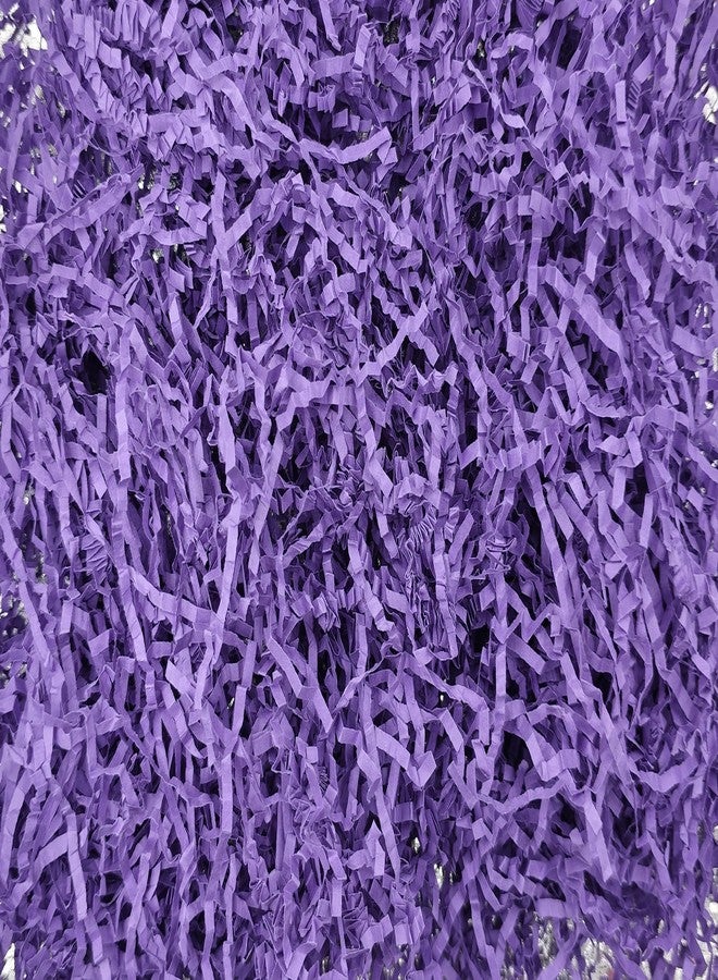 Clonynix 1 LB Crinkle Cut Paper for Gift Baskets, Perfect Shred Filler for Easter Christmas Wedding Birthday Bridesmaid Engagement Craft Gift Boxes Bags Basket Filler Decoration(Purple - Image 1