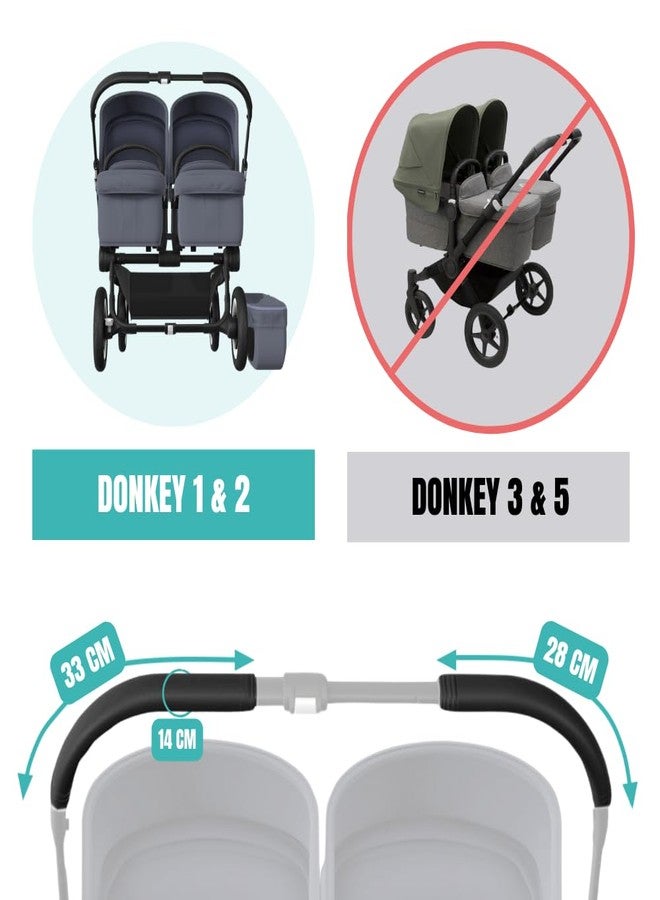 PROTEC TIF Bugaboo Donkey Leatherette Handlebar Covers (Does Not Replace Rubber) - Image 3