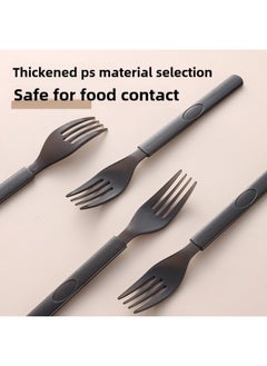 Generic 一次性勺子叉子食品级外卖批发商用户外调羹餐具蛋糕甜品单独包装-颜色:加厚刀子【8.7g独立包装】50支⭐送杯垫1个-规格:无规格⭐送杯垫1个  - Image 3