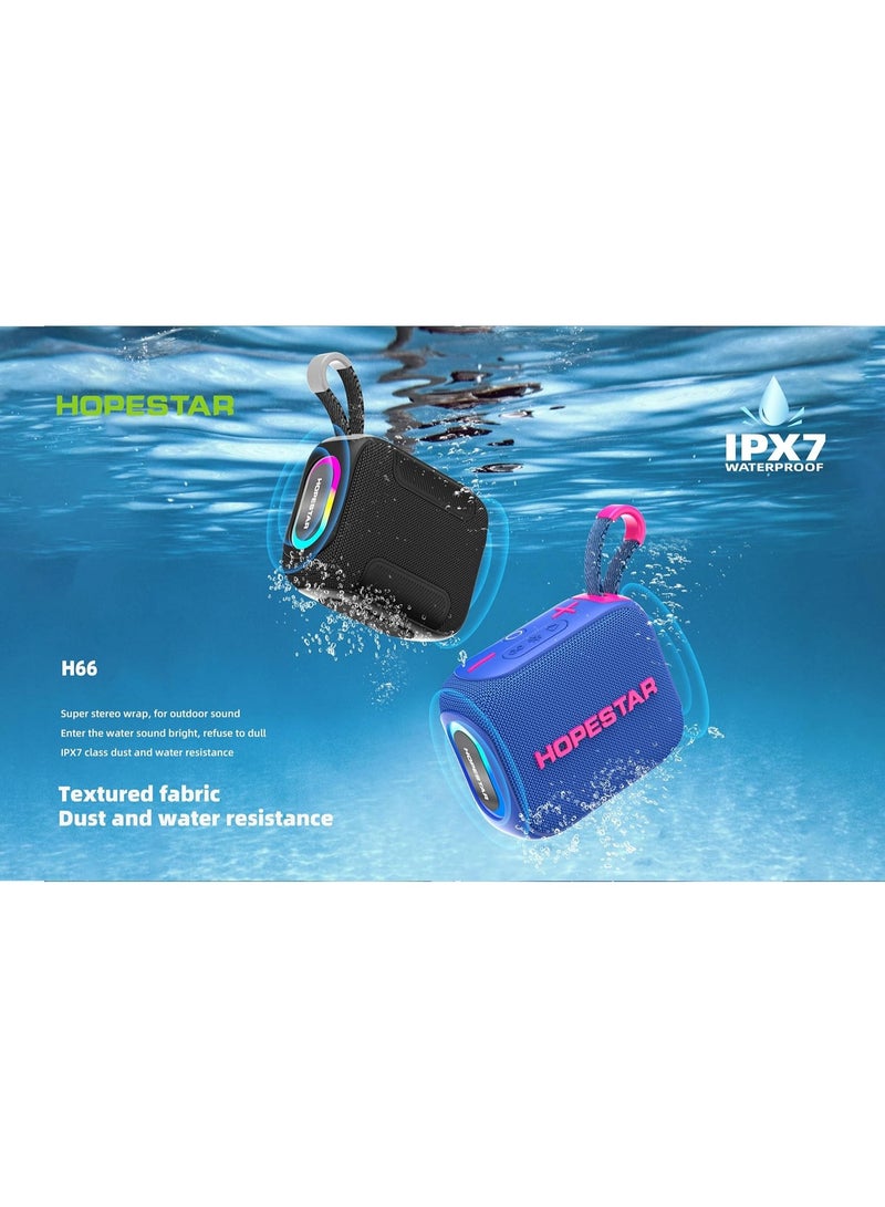 HOPESTAR Wireless 10W Mini Portable Bluetooth Speaker – IPX7 Waterproof Outdoor Speaker with Deep Bass, Long Battery Life, Rugged Shockproof Design, Compact Hopestar Series Travel Speaker for Beach, Camping, Home, Shower & Sports Use - Image 2