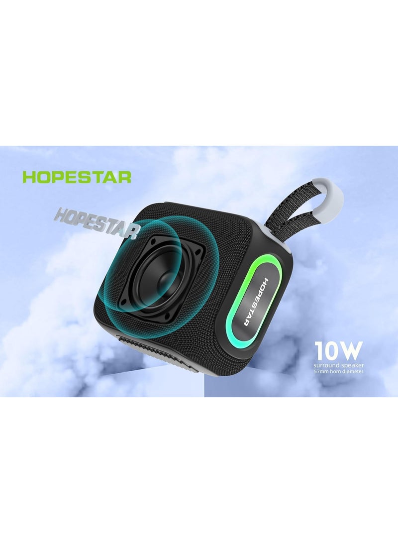 HOPESTAR Wireless 10W Mini Portable Bluetooth Speaker – IPX7 Waterproof Outdoor Speaker with Deep Bass, Long Battery Life, Rugged Shockproof Design, Compact Hopestar Series Travel Speaker for Beach, Camping, Home, Shower & Sports Use - Image 3