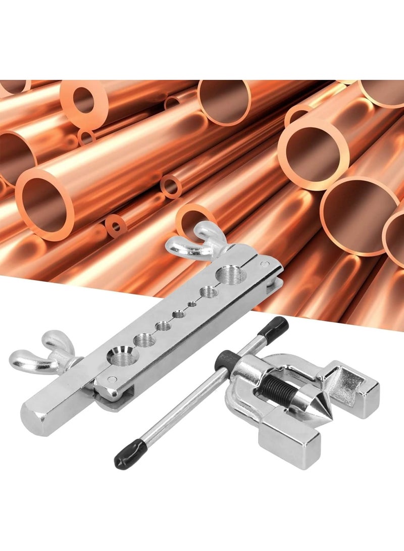 SOLARAE Wostore Flaring Tool Set, Flaring Tool Set, Tubing Pipe 7 Dies of 3/16-5/8 Inch kit in HVAC for plumbing Copper, Building Industrial Aluminum Pipes for Reaming - Image 4