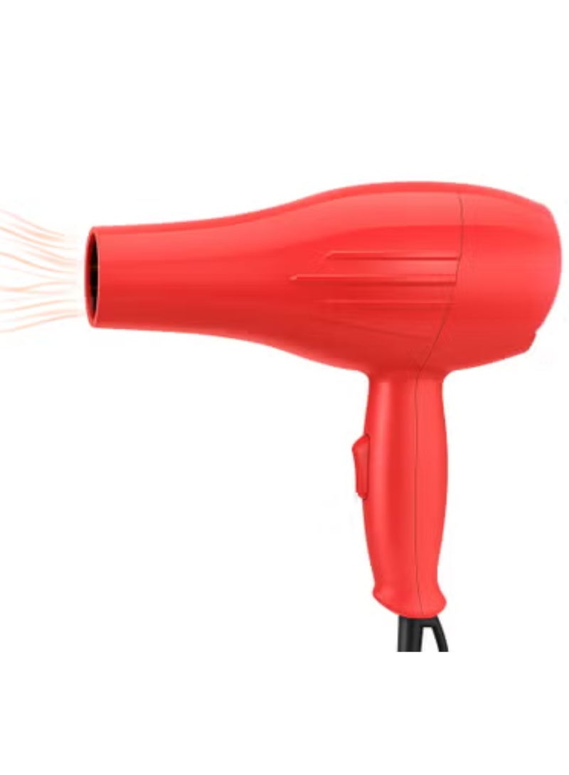 Generic 1200 W Dryer Lightweight And Powerful Dryer With Quick Drying Time 2 Speed Control, Easy To Handle And Efficient Red 
