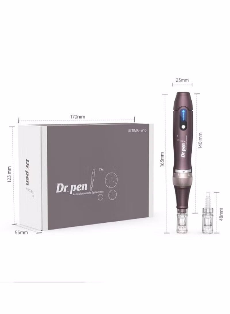 دي آر. بن قلم ديرما الكهربائي اللاسلكي من Dr.pen A10 مع خرطوشتين بديلتين - Image 3