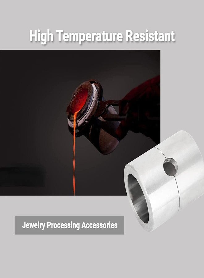 BORDSTRACT صندوق صب الرمل BORDSTRACT، قالب صب المجوهرات بدرجة حرارة عالية، وعاء ذوبان صغير لصب المجوهرات من سبائك الألمنيوم لصانعي المجوهرات وإصلاح المجوهرات - Image 2