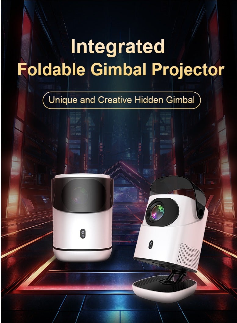 GULFLINK TZ-2 Projector 1080P Home Theater Android 11 Video Projector Support 4K Decoding 100in Display Same Screen Technique Movie Projector with 180° Flip Base Auto Focus Keystone Function Built-in 5W - Image 2