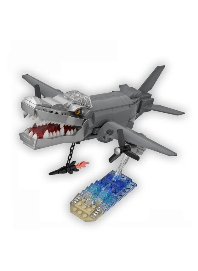 General Foreign AI Shanhai Jing Crocodile Bomber Building Block Model Decoration Toy Children's Educational Game Accessories Assembled Game Gift for family and Friends  - Image 1