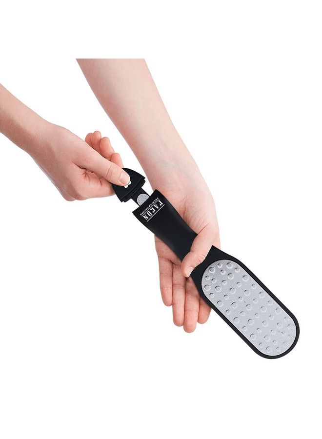 FACON Facón Professional Pedicure Foot File 3In1 Callus Remover With Mini File Premium Lasercut Surgical Grade Stainless Steel Removes Calluses Corns & Rough Skin - Image 4