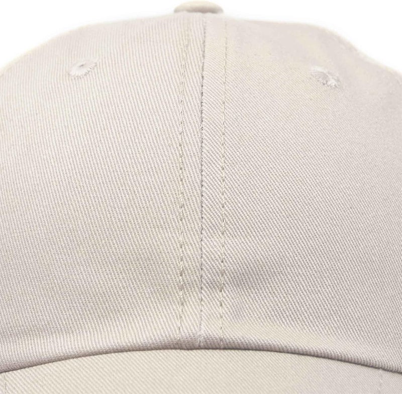 DALIX Youth Childrens Cotton Cap Plain Hat Black Khaki Navy Pink Red White - Image 2