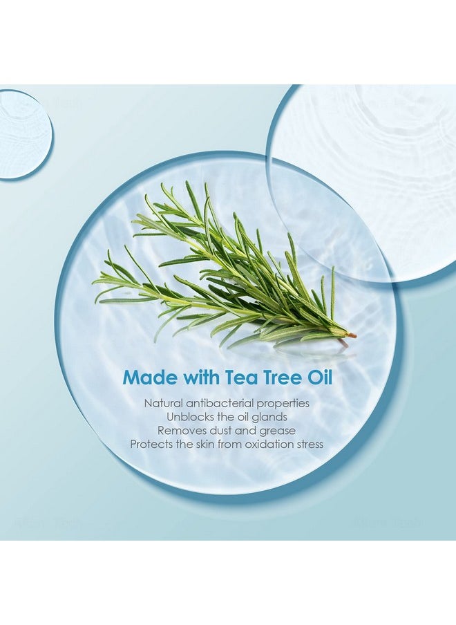 NiHealth Large Tea Tree Oil Acne Pimple Patch Absorbing Hydrocolloid Spot Transparent Matte Blemish Cover For Face, Body, Skin, 25Mm&60Mm (10 Counts)  - Image 2