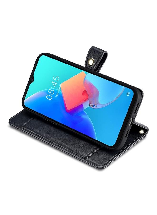 اس-توب جراب هاتف Samsung Galaxy Xcover 7 5G من جلد الأغنام المزخرف بسحاب ومحفظة جلدية - Image 4