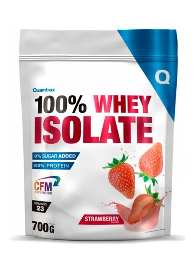 Quamtrax Whey Protein Isolate, Strawberry 700g