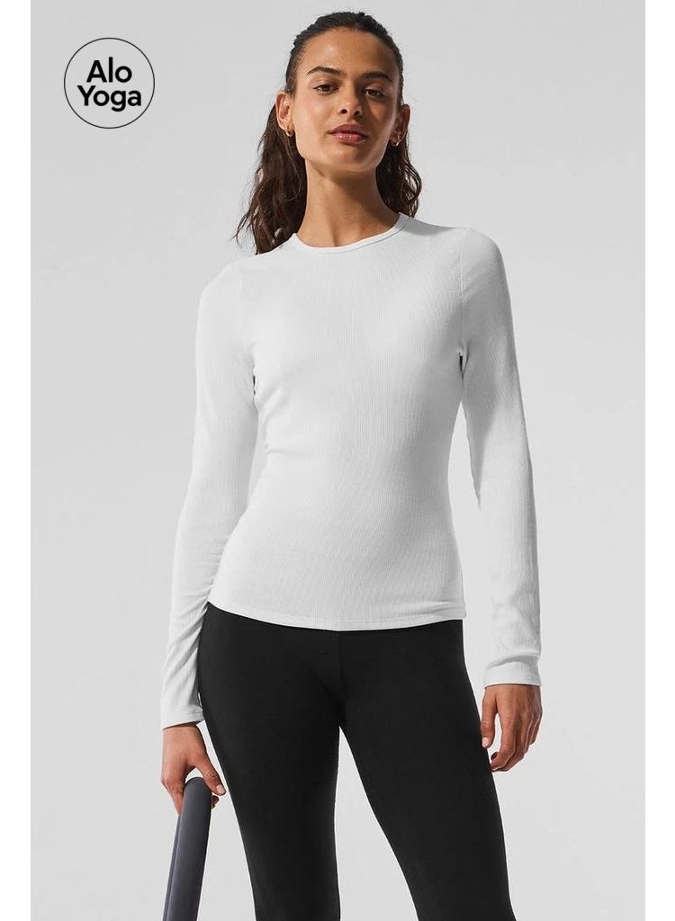 Alo Yoga Ribbed Modal Long Sleeves - Image 1