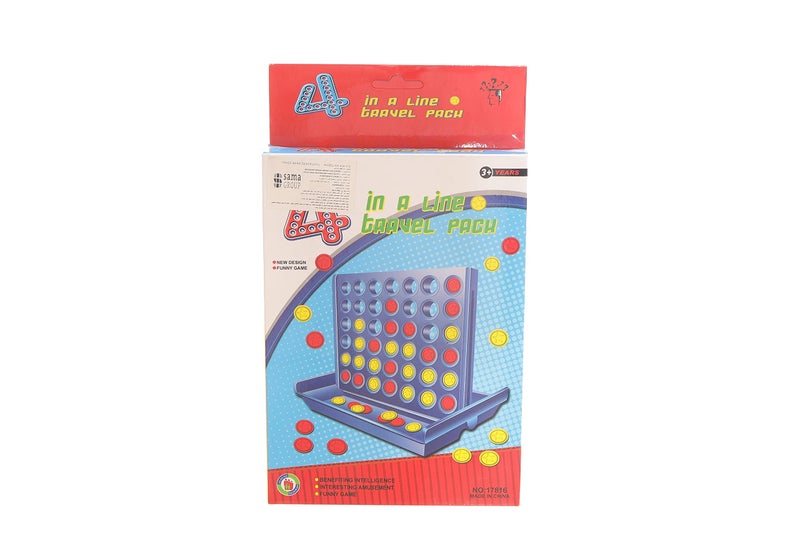 4 In A Line Travel Patch, Connect 4 Transverse, Vertical And Diagonal Lines To Win - Multi Color