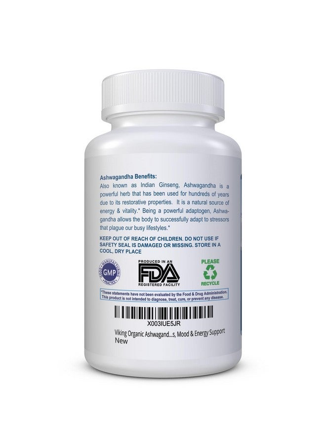 Viking Organic Ashwagandha with Black Pepper Extract Icelandic. 60 Vegan Capsules - Maximum Absorption for Stress, Mood & Energy Support - Image 4