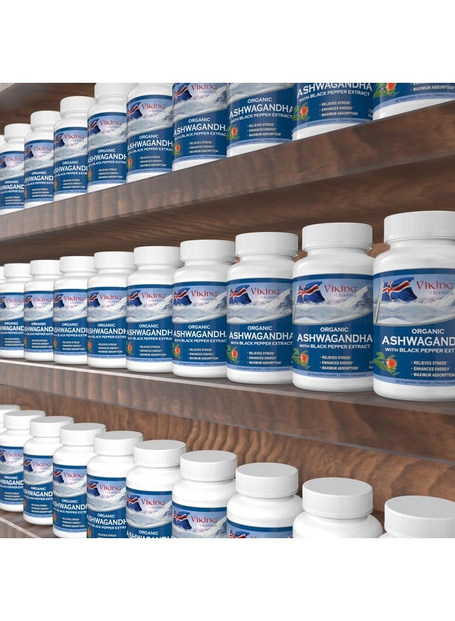 Viking Organic Ashwagandha with Black Pepper Extract Icelandic. 60 Vegan Capsules - Maximum Absorption for Stress, Mood & Energy Support - Image 5