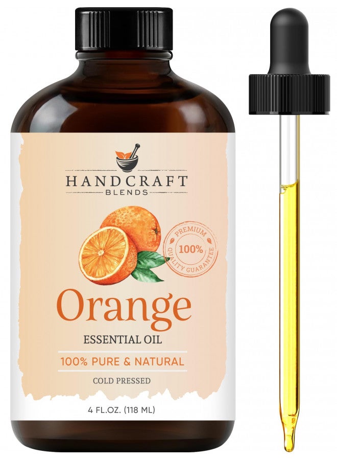 handcraft Blends Handcraft Sweet Orange Essential Oil - 100% Pure and Natural - Premium Therapeutic Grade with Premium Glass Dropper - Huge 4 fl. Oz  - Image 2
