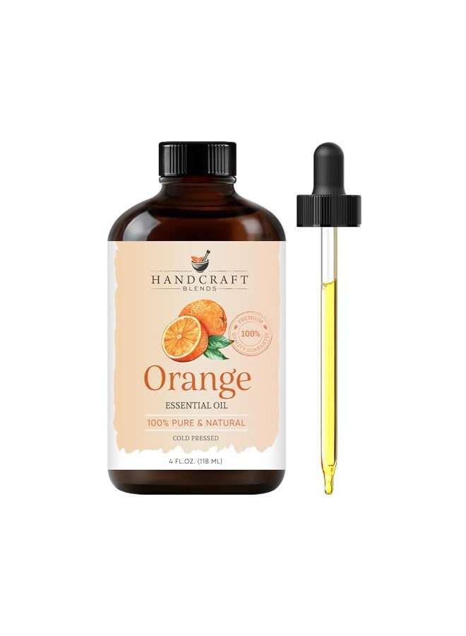handcraft Blends Handcraft Sweet Orange Essential Oil - 100% Pure and Natural - Premium Therapeutic Grade with Premium Glass Dropper - Huge 4 fl. Oz  - Image 1