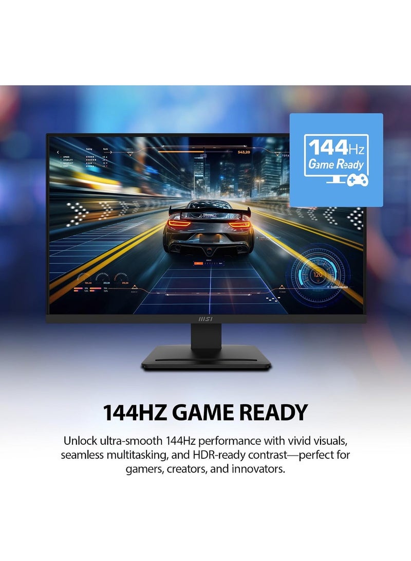 MSI PRO MP273W E14A 27" FHD IPS Monitor, 144Hz, 1ms, Adaptive-Sync, HDR Ready, 300 nits, 1000:1 Contrast, HDMI + DisplayPort + VGA, 3W×2 Speakers, VESA Mount, Eye Care, Anti-Glare, Built-In Webcam, White | 9S6-3PB4CH-417 - Image 5