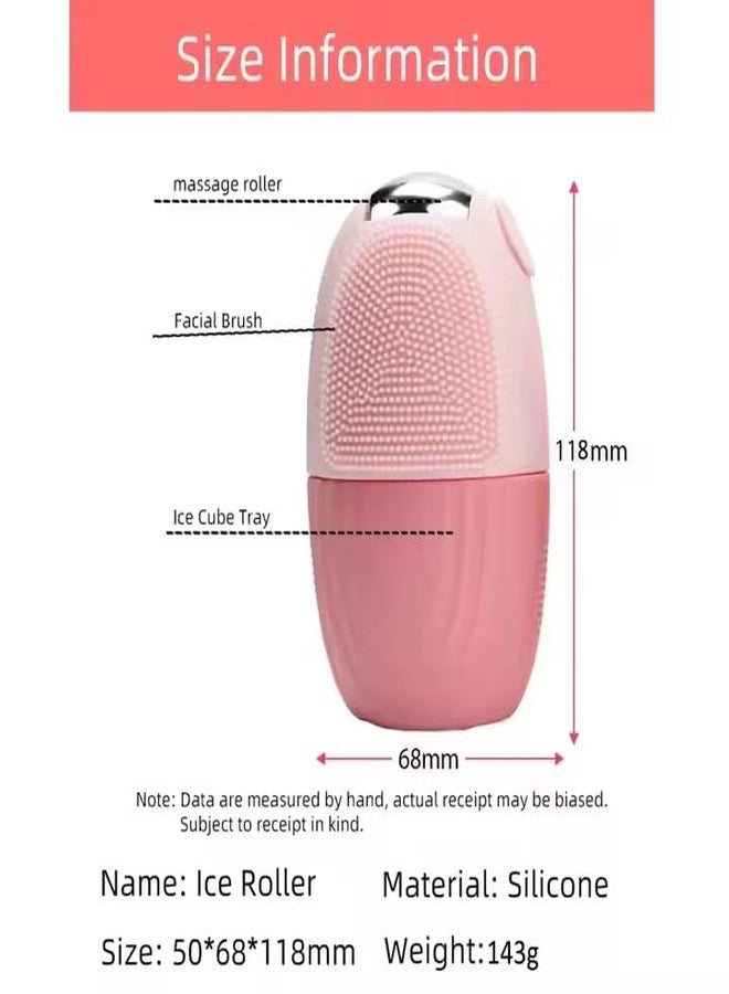 Conziv Ice Roller for Face and Eye, Silicone Ice Facial Roller Ice Holder, Face Ice Mold Skin Care, Face Icers Reusable Ice Cube Roller for Shrink Pores Anti Wrinkle Reduce Puffiness - Image 2