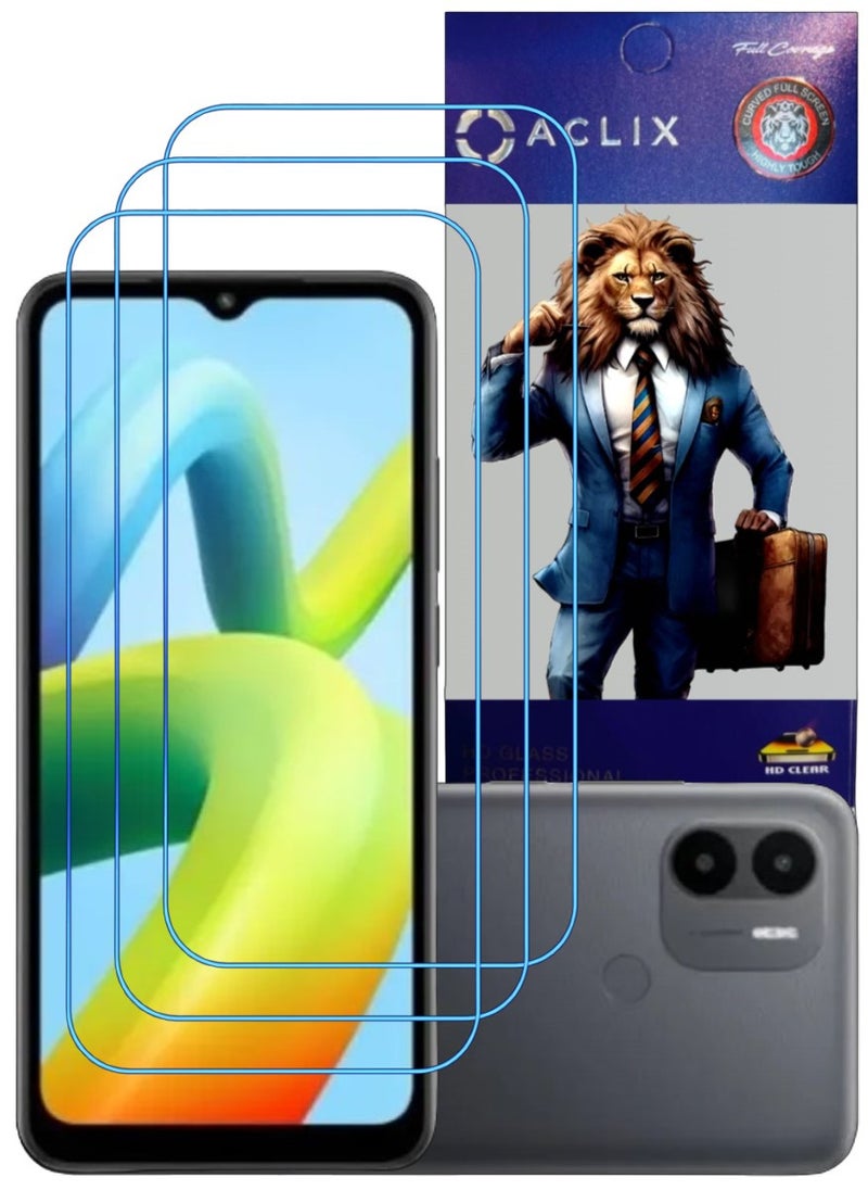 ACLIX 3 Pieces Antistatic ESD Dustproof Premium Quality High Definition Clear Tempered Glass Screen Protector Designed For Xiaomi Redmi A1+ - Image 1