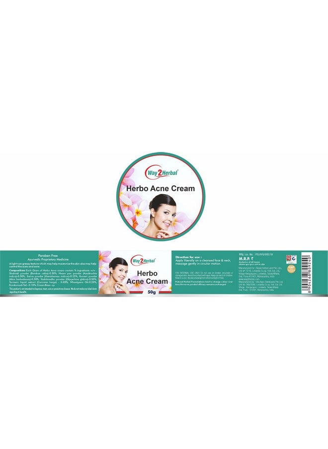 Way2Herbal Herbo Acne Cream 50g (50 Gram Pack of 5) - pzsku/ZAC6E26D8129A5D923935Z/45/_/1738306377/48552049-1fa9-4469-b13e-46bc8459d4ab