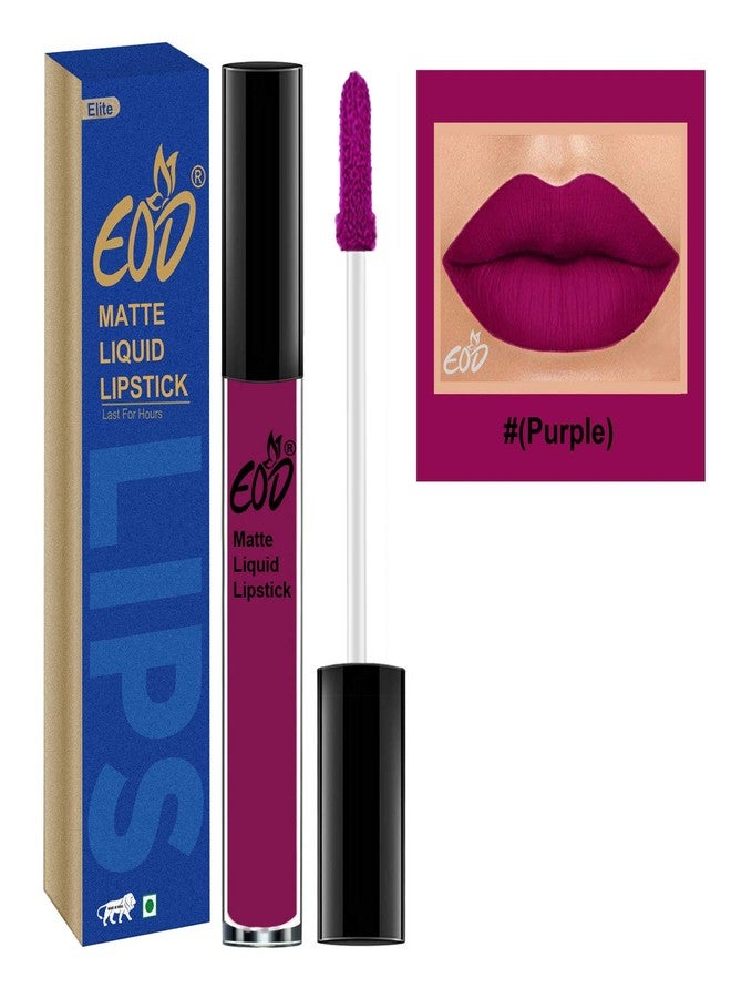 EOD Ultra Soft Matte Lip Cream Liquid Lipstick Non Transfer (Purple) - Image 1