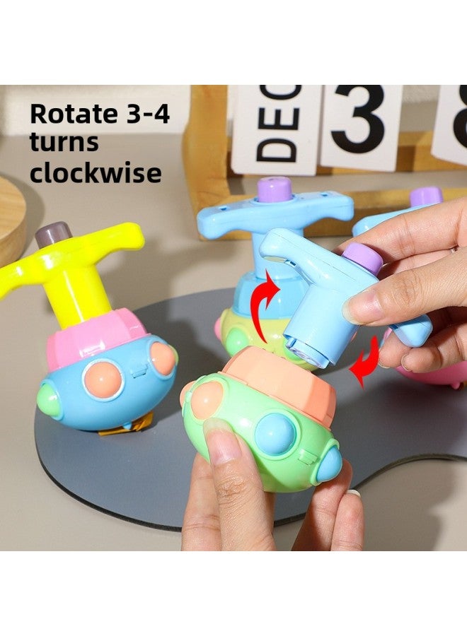 Lotus Light Top Children Luminous Lotus Top Toy Puzzle Luminous Top Toy Stall Night Market Wholesale-Color:Lotus Lighting Gyro - Random Color One  - Image 4