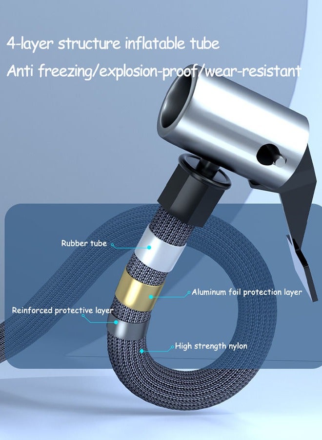 Arabest Tire Inflator Portable Air Compressor,  Electric Air Pump for Car Tires,  Cordless Tire Pump 2X Faster Inflation with Auto Shut-Off Air Compressor for Car, Motor, Bike, Ball - Image 3