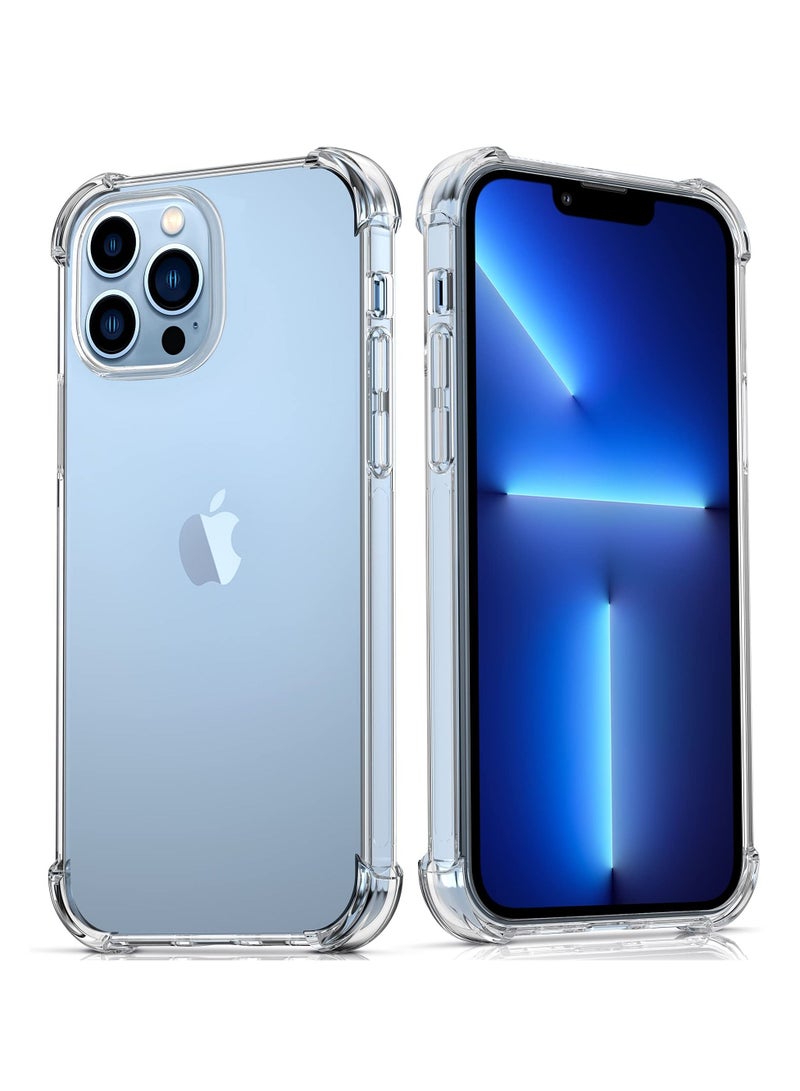 BORTONY iPhone 14 Pro 6.1 inch Case Clear Crystal Anti-Yellow Anti-Scratch with 4 Corner Bumper Shockproof Protective Phone Cover for iPhone 14 Pro - Image 1