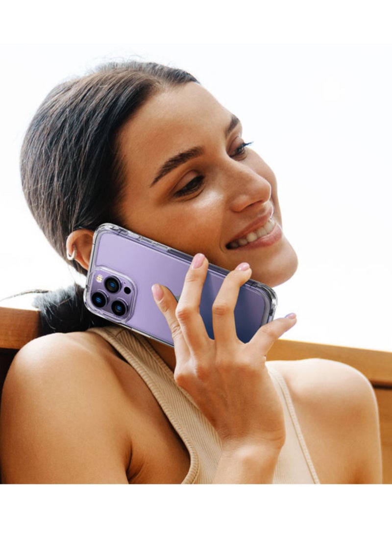 BORTONY iPhone 14 Pro 6.1 inch Case Clear Crystal Anti-Yellow Anti-Scratch with 4 Corner Bumper Shockproof Protective Phone Cover for iPhone 14 Pro - Image 2