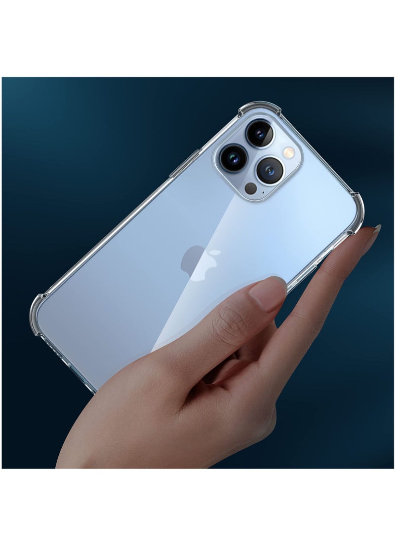 BORTONY iPhone 14 Pro 6.1 inch Case Clear Crystal Anti-Yellow Anti-Scratch with 4 Corner Bumper Shockproof Protective Phone Cover for iPhone 14 Pro - Image 3