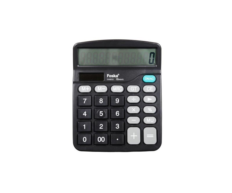 Foska 12-Digit Desktop Calculator - Medium Size - Image 1