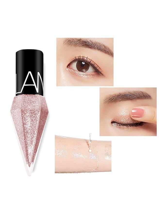 LANGMANNI - Liquid Glitter Eyeliner, Metallic Shimmer White Diamond Eye Liner Stick, Waterproof Long Lasting Quick Drying High Pigmented Sparkle Eyeshadow, Glitter Eyeliner for Eye Makeup(Mermaid) - Image 1