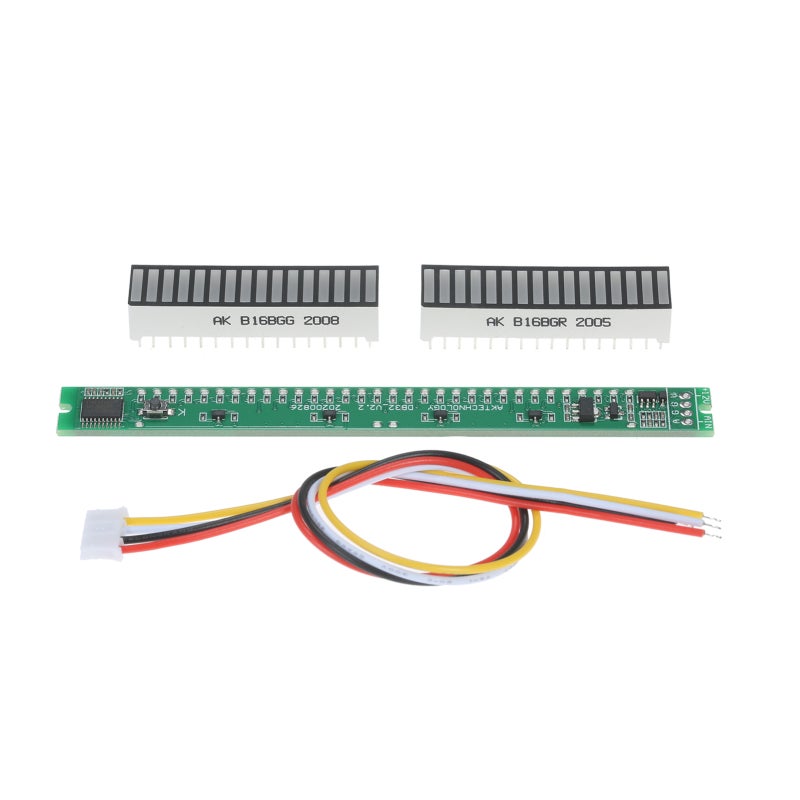 32 Level Indicator Module: 32 Segment Dual LED Light Bar, Fine Made Single Track, Adjustable Brightness & Peak Settings for DIY Audio Signal Monitor - Image 1