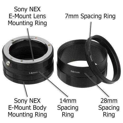 Fotodiox NEX Macro Tube Extension Kit for Extreme Macro Photography - Image 4