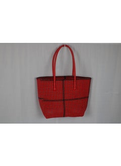 Thalir-LEED ThalirLEED Handmade Malligai Crossedcolour Basket for Multipurpose Activities Durable Recyclable Ecofriendly in random colors or Red 1011 Black 1015_MSize  - Image 2