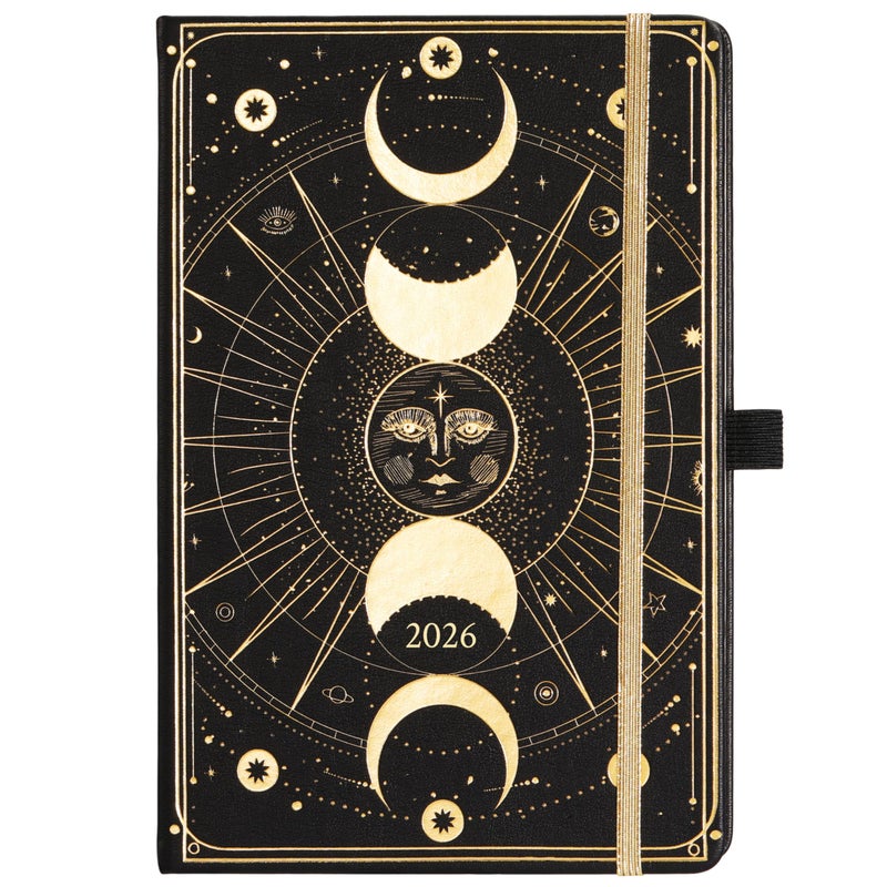 Artfan 2026 Planner - 2026 Weekly Monthly Planner  Jan 2026 - Dec 2026  5.75"" X 8.25""  Faux Leather With Back Pocket & 40 Notes Pages - Image 1