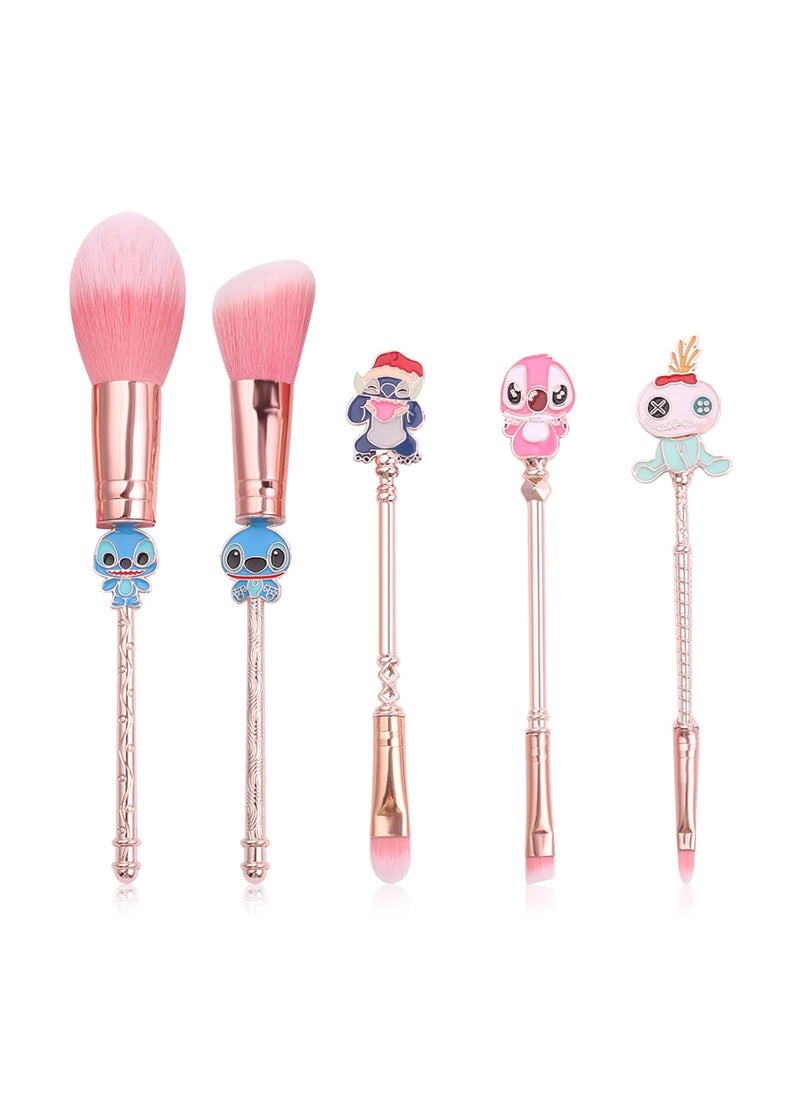 Wechip - WeChip 5PCS Baby Brushes Creative Theme Fairy Makeup Brushes Set for Women - Image 1