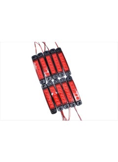 10Pcs Red Finger Lamp 6 LED Waterproof 12V 24V